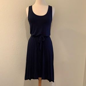 Gap Navy blue sleeveless high/low dress Size small
